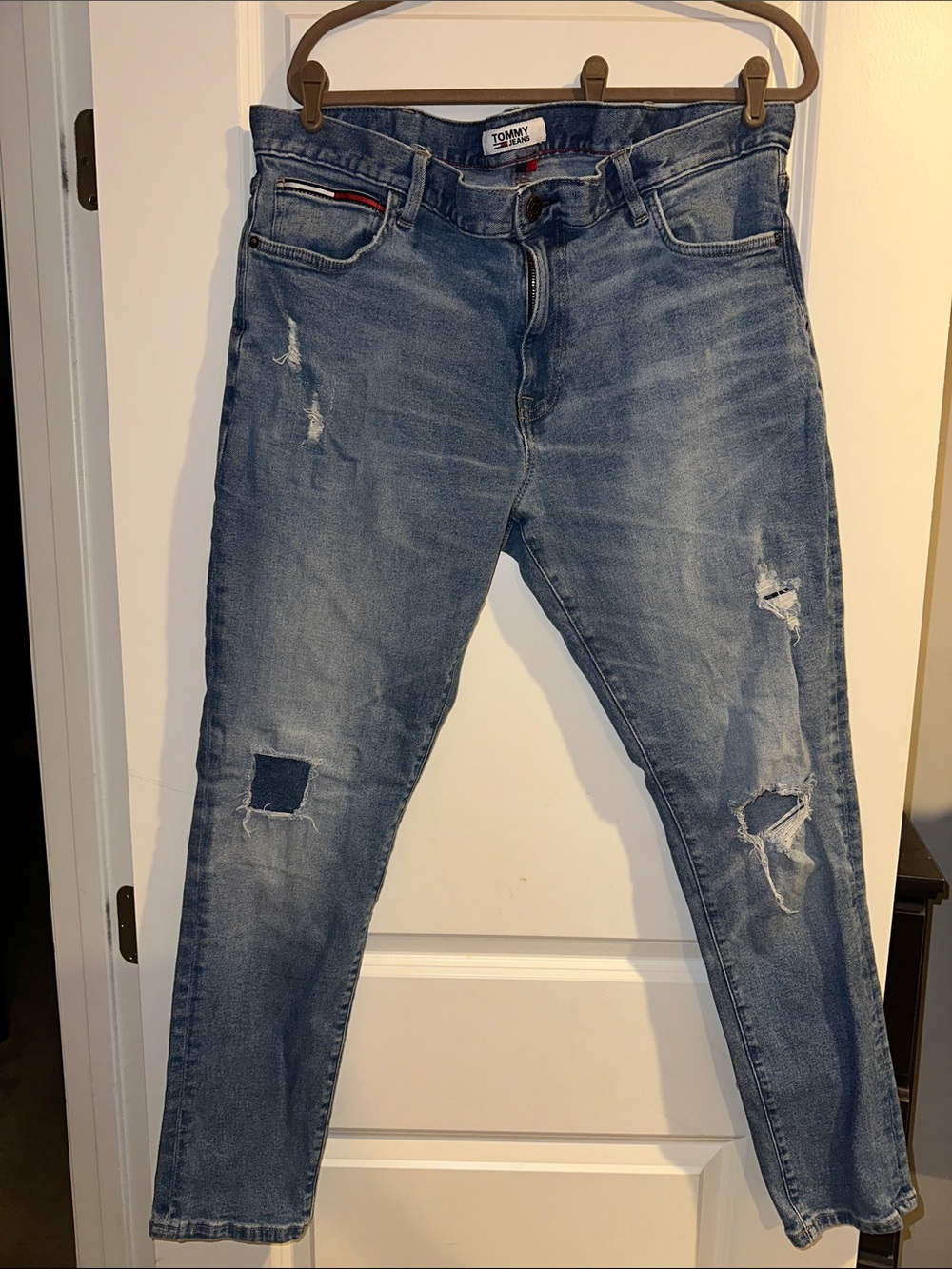 Tommy Hilfiger Skinny Distressed Light Blue Jeans